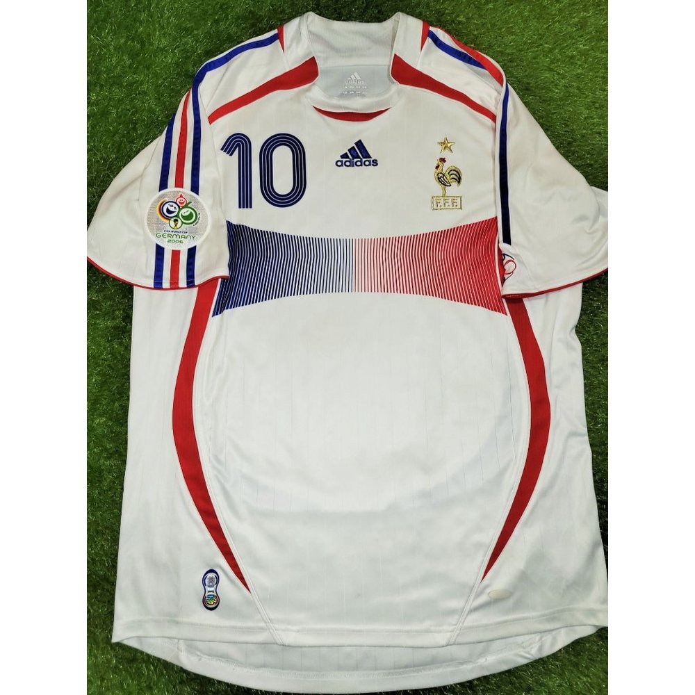 Zidane France 2006 WORLD CUP FINAL Soccer Jersey Maillot Shirt L
